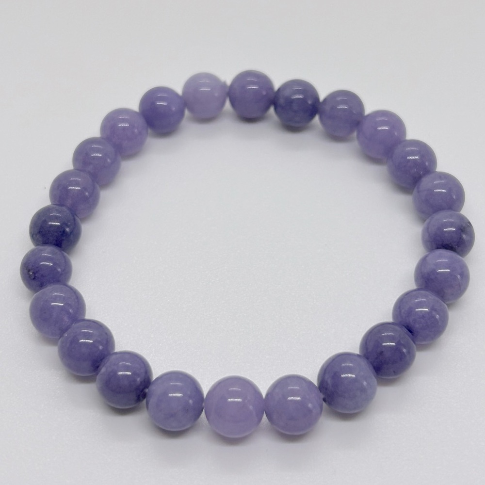 8mm Purple Chalcedony Stretch Bracelet